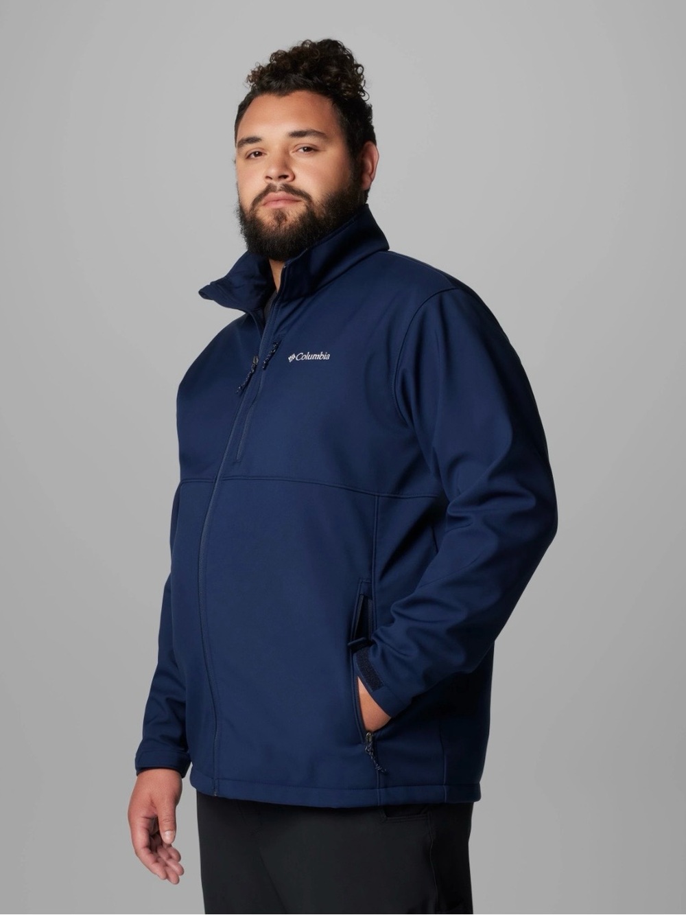 Columbia Men's Navy Blue Softshell Jacket (Size XXL) - Picture 3 of 7